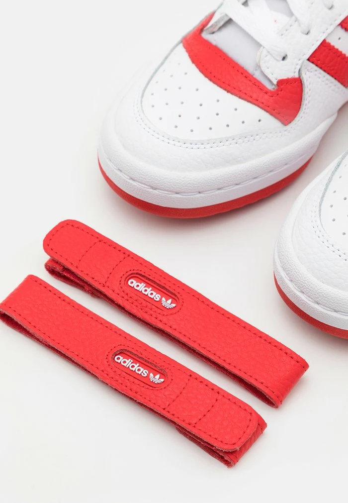 Adidas Originals FORUM MID UNISEX - High-top Trainers - Footwear White/vivid Red 3 Adidas Originals FORUM MID UNISEX - High-top Trainers - Footwear White/vivid Red - Image 3