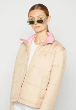 Adidas Originals SHORT PUFFER - Winter Jacket - Beige -Adidas Originals Shop 00f87ad7c0a149faa1ecca3bedfa3fea