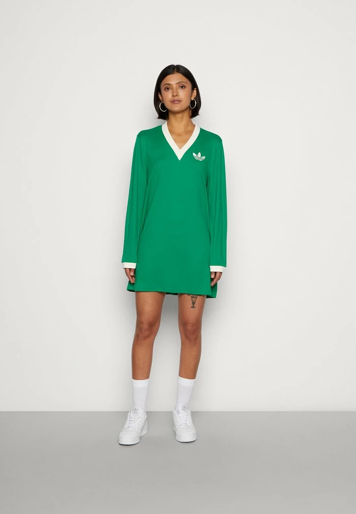 Adidas Originals CALI TEE DRESS 70S PACK - Jersey Dress - Green 1 Adidas Originals CALI TEE DRESS 70S PACK - Jersey Dress - Green