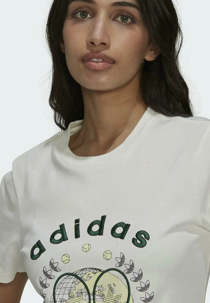 Adidas Originals TENNIS LUXE GRAPHIC ORIGINALS - Print T-shirt - Off White 7 Adidas Originals TENNIS LUXE GRAPHIC ORIGINALS - Print T-shirt - Off White - Image 7
