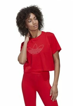 Adidas Originals Print T-shirt - Vivid Red