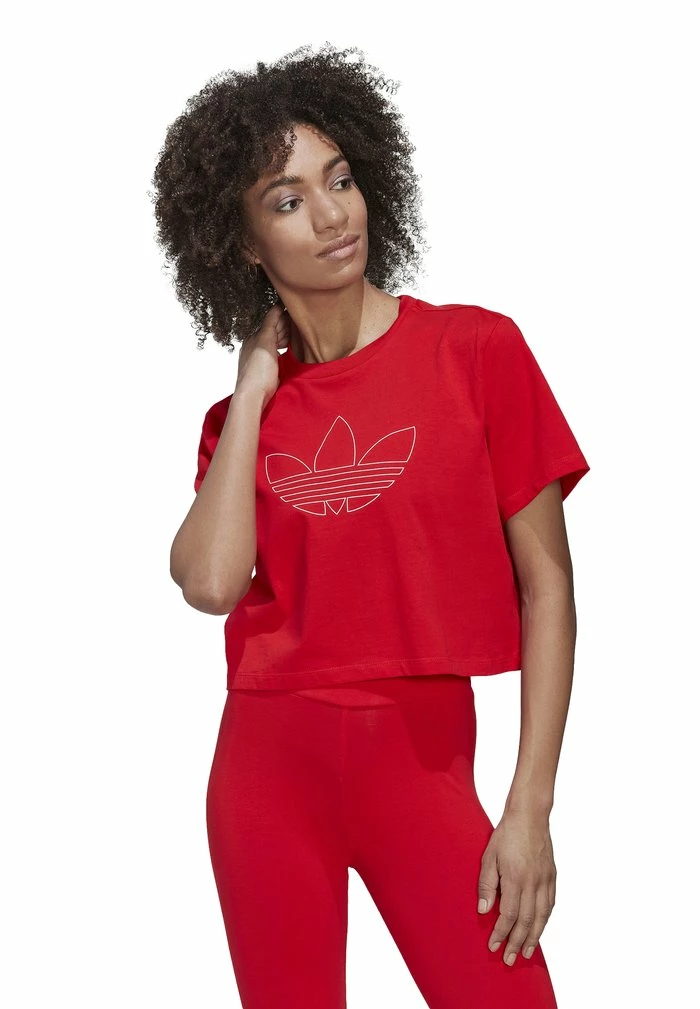 Adidas Originals Print T-shirt - Vivid Red 1 Adidas Originals Print T-shirt - Vivid Red