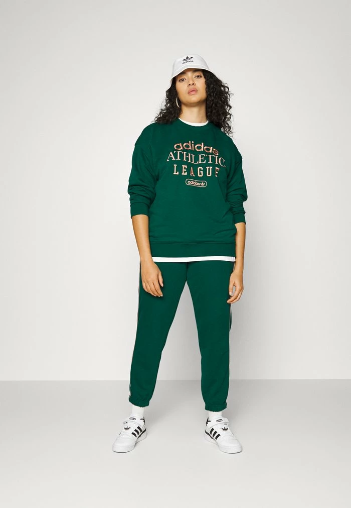 Adidas Originals RETRO LUXURY CREW - Sweatshirt - Collegiate Green 2 Adidas Originals RETRO LUXURY CREW - Sweatshirt - Collegiate Green - Image 2