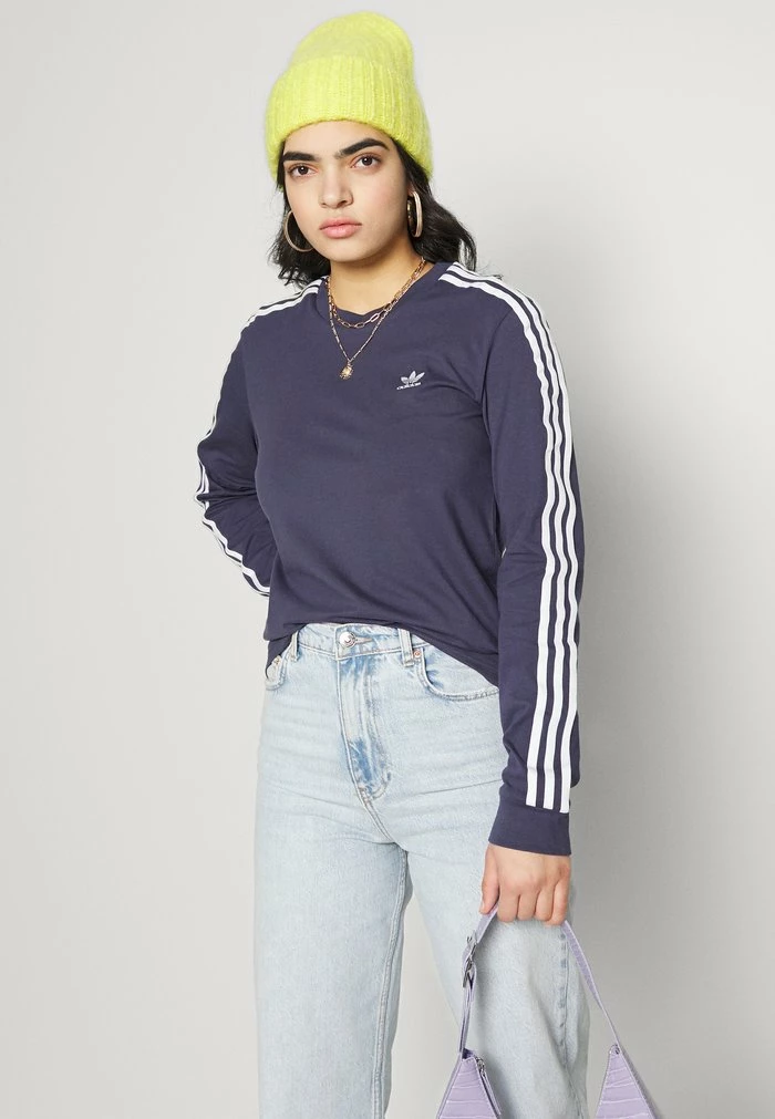 Adidas Originals LONGSLEEVE - Long Sleeved Top - Shadow Navy 4 Adidas Originals LONGSLEEVE - Long Sleeved Top - Shadow Navy - Image 4