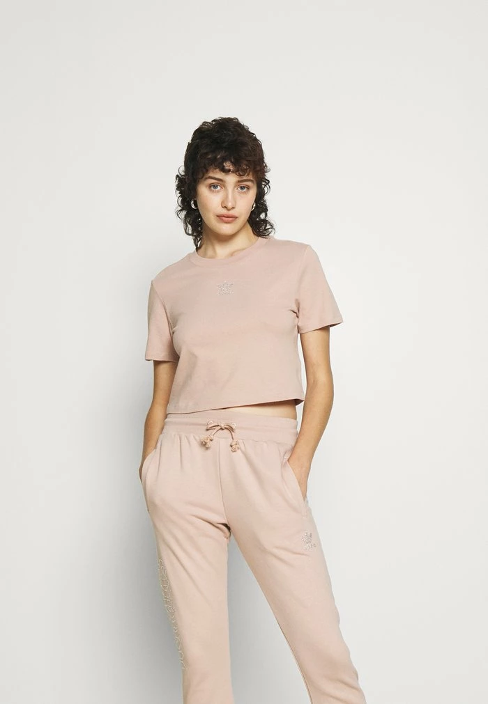 Adidas Originals CROPPED TEE - Basic T-shirt - Ash Pearl 1 Adidas Originals CROPPED TEE - Basic T-shirt - Ash Pearl