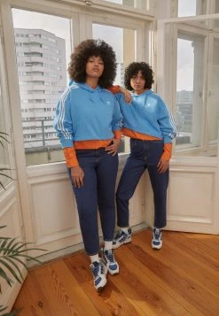 Adidas Originals ADICOLOR CLASSICS CROP - Hoodie - App Sky Rush