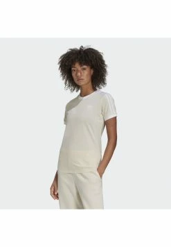 Adidas Originals 3 STRIPES TEE - Print T-shirt - White