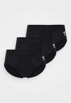 Adidas Originals STRETCH STRIPES BRIEF 3 PACK - Briefs - Black
