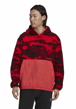 Adidas Originals PFLEEC ALL OVERSIZE PRINTED ORIGINALS ADVENTURE HOODIE LOOSE - Hoodie - Core Pink