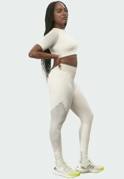 Adidas Originals IVY PARK SEAMLESS HIGH-WAIST TIGHTS - Leggings - Trousers - White -Adidas Originals Shop 0b9000b3c17046a9853f31e05c67478e