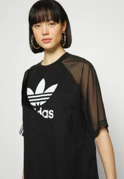 Adidas Originals TEE DRESS - Jersey Dress - Black -Adidas Originals Shop 0cd16f6925b24357a22bf0251c1bec34