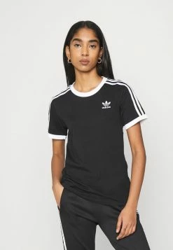 Adidas Originals 3 STRIPES TEE - Print T-shirt - Black