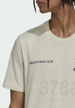 Adidas Originals MELLOW RIDE CLUB - Print T-shirt - Beige -Adidas Originals Shop 0da1691d44a64ea9ad19d40fe56be90b