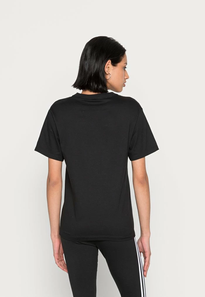 Adidas Originals TREFOIL TEE - Print T-shirt - Black 3 Adidas Originals TREFOIL TEE - Print T-shirt - Black - Image 3