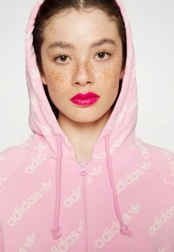 Adidas Originals CROPPED MONO - Zip-up Sweatshirt - True Pink -Adidas Originals Shop 0ef5f3ca744143f4bb514dfcf6fe2861