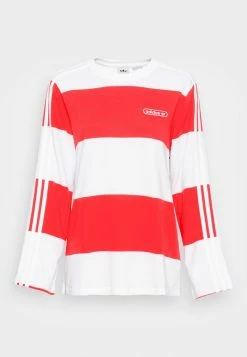Adidas Originals STRIPED - Long Sleeved Top - Vivid Red/white -Adidas Originals Shop 0f11f233a8cd467e9dc695fd92d72d33