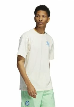 Adidas Originals HAPPY EARTH - Print T-shirt - Offwhite