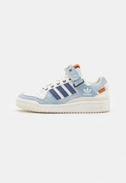 Adidas Originals FORUM LOW UNISEX - Trainers - Chalk White/legacy Blue/cream White