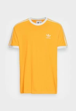 Adidas Originals STRIPES TEE UNISEX - Print T-shirt - Yellow -Adidas Originals Shop 10512d5f2d1c4feeaa13d2b086044089