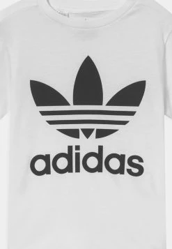 Adidas Originals TREFOIL TEE UNISEX - Print T-shirt - White/black -Adidas Originals Shop 110120439bad4b5eb765fd81fa997900