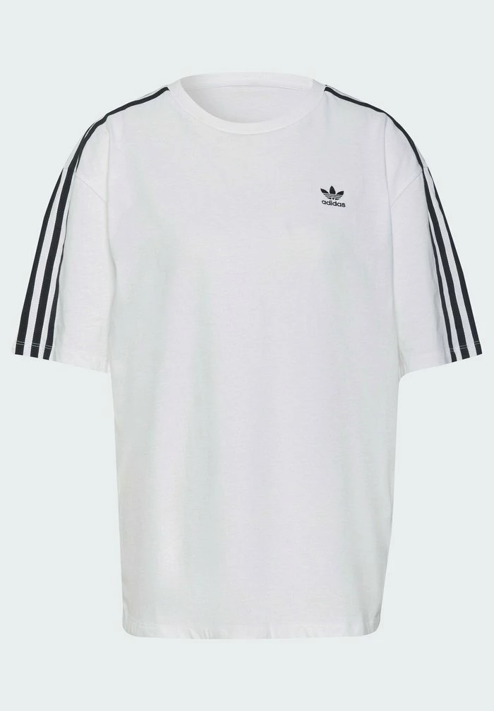 Adidas Originals OVERSIZED ADICOLOR RELAXED - Print T-shirt - White 8 Adidas Originals OVERSIZED ADICOLOR RELAXED - Print T-shirt - White - Image 8