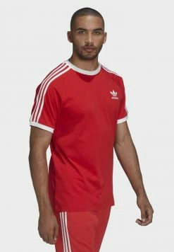 Adidas Originals STRIPES TEE UNISEX - Print T-shirt - Red -Adidas Originals Shop 12a133230256437a81961a87a3c77e0b