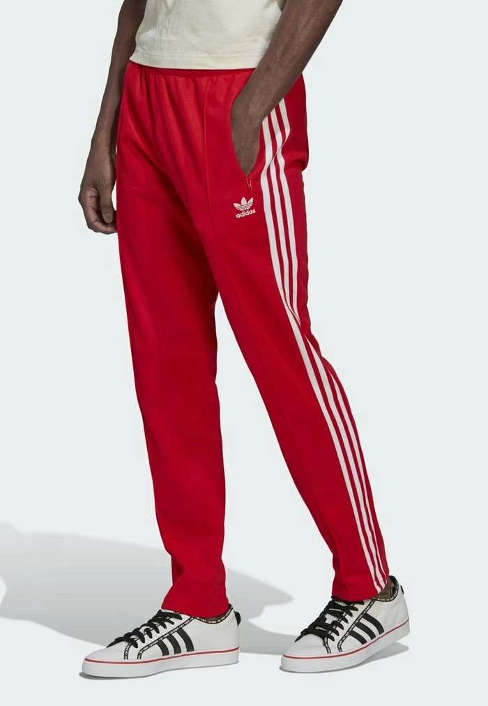 Adidas Originals ADICOLOR CLASSICS - Tracksuit Bottoms - Red 1 Adidas Originals ADICOLOR CLASSICS - Tracksuit Bottoms - Red