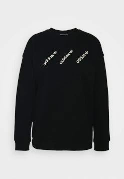 Adidas Originals CREW - Sweatshirt - Black -Adidas Originals Shop 12bf36ec4ff24206899d7689e2aa008f