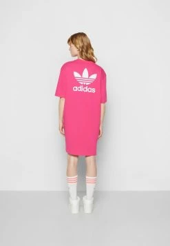 Adidas Originals TEE DRESS - Jersey Dress - Real Magenta -Adidas Originals Shop 130f352a36d2427f8bd593453c58bd24