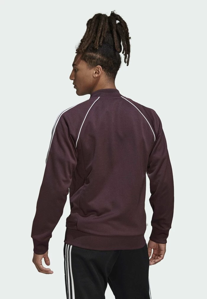 Adidas Originals Zip-up Sweatshirt - Red 2 Adidas Originals Zip-up Sweatshirt - Red - Image 2