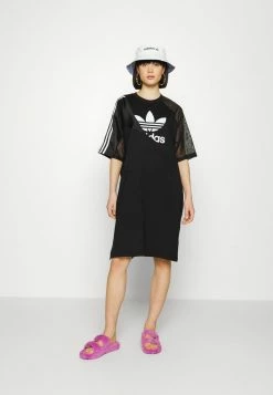 Adidas Originals TEE DRESS - Jersey Dress - Black -Adidas Originals Shop 13fd1868f0fc4effa8d0133d849c0192