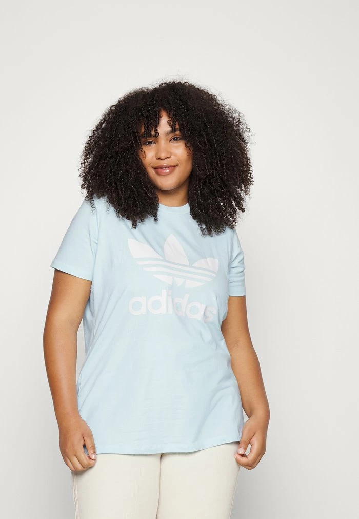 Adidas Originals TREFOIL - Print T-shirt - Almost Blue 1 Adidas Originals TREFOIL - Print T-shirt - Almost Blue
