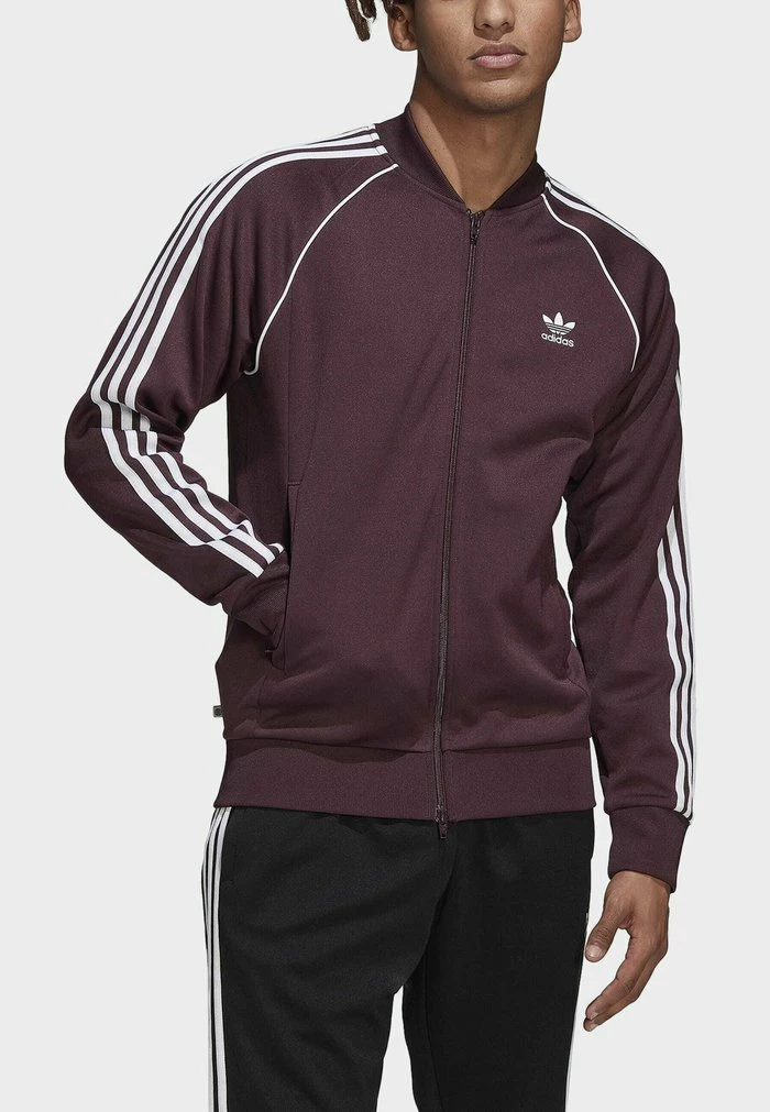 Adidas Originals Zip-up Sweatshirt - Red 5 Adidas Originals Zip-up Sweatshirt - Red - Image 5