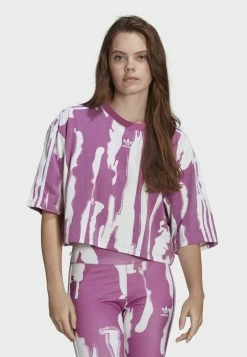 Adidas Originals THEBE MAGUGU CROPPED TEE - Print T-shirt - Purple