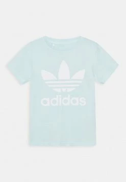 Adidas Originals TREFOIL TEE UNISEX - Print T-shirt - Almost Blue/white