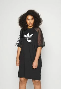Adidas Originals TEE DRESS - Jersey Dress - Black -Adidas Originals Shop 17ecec503ec74411b9721064c1ad8fc2