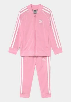 Adidas Originals TRACKSUIT UNISEX SET - Training Jacket - True Pink/white