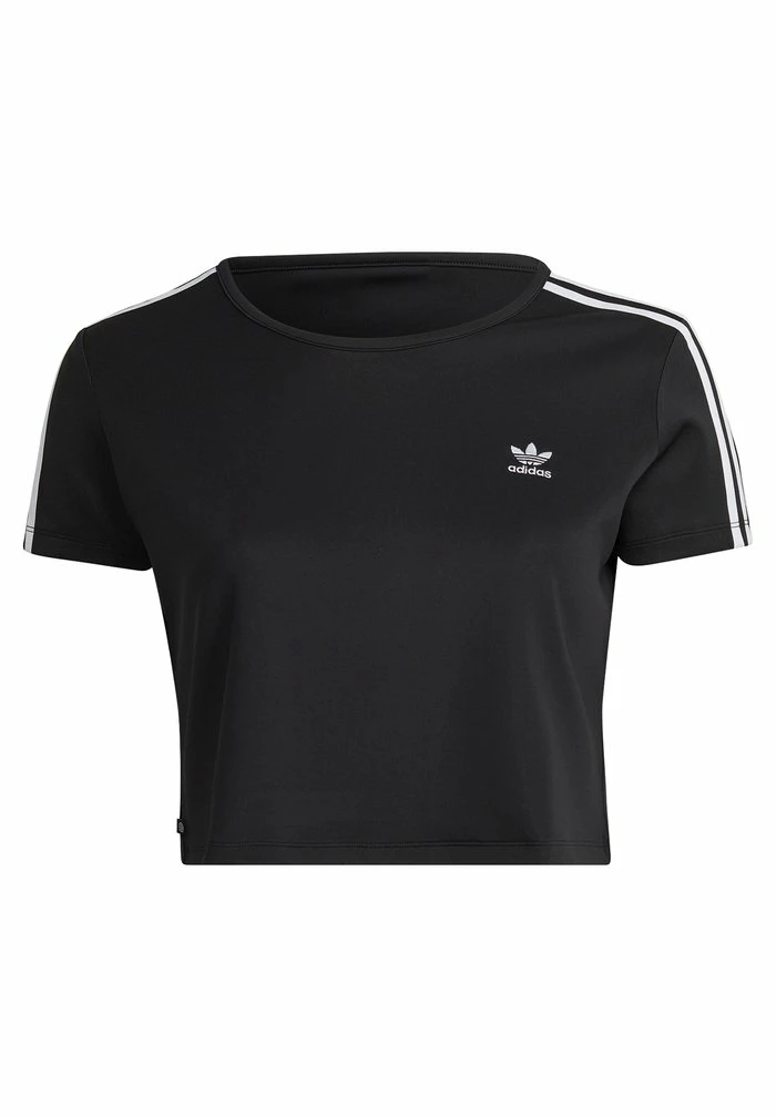 Adidas Originals CROPPED - Basic T-shirt - Black 6 Adidas Originals CROPPED - Basic T-shirt - Black - Image 6