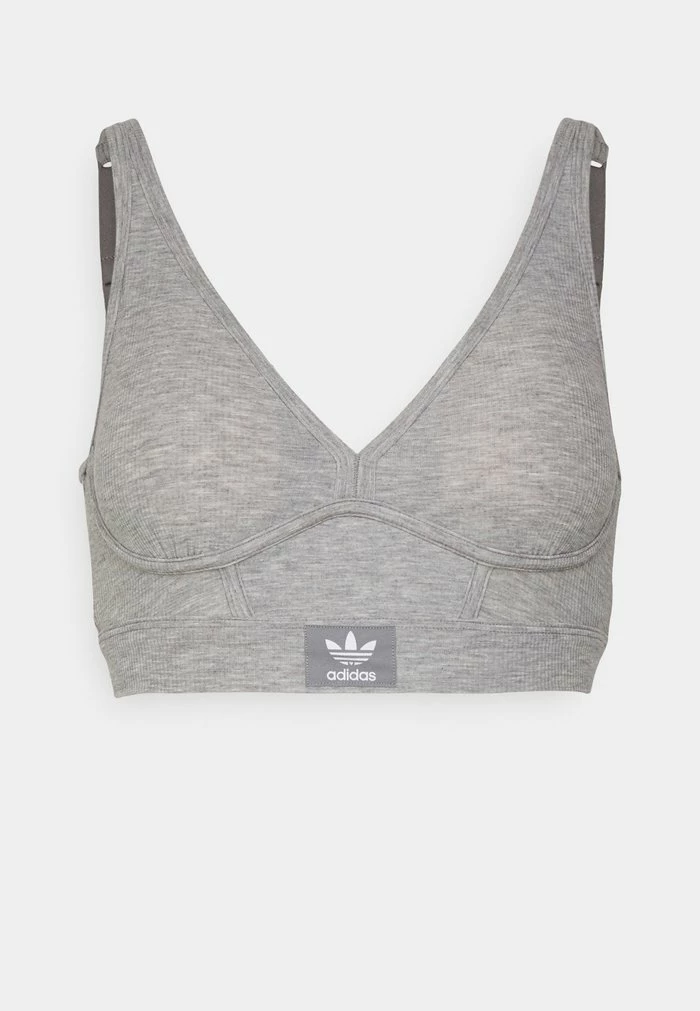 Adidas Originals BRALETTE BRAMI - Bustier - Gray Melange 4 Adidas Originals BRALETTE BRAMI - Bustier - Gray Melange - Image 4