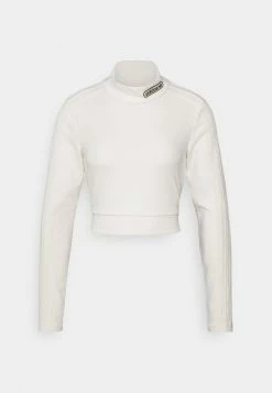 Adidas Originals CROPPED - Long Sleeved Top - White -Adidas Originals Shop 18ec6d47ad9f404290de215098666ef2