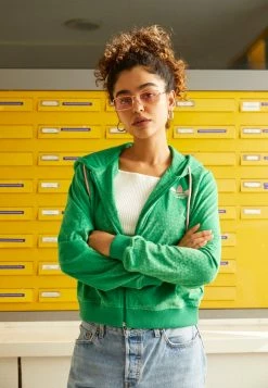 Adidas Originals ZIP HOOD - Zip-up Sweatshirt - Green