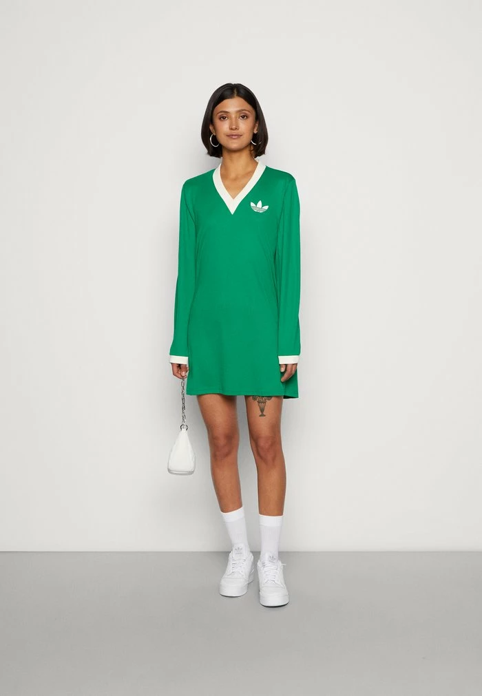 Adidas Originals CALI TEE DRESS 70S PACK - Jersey Dress - Green 2 Adidas Originals CALI TEE DRESS 70S PACK - Jersey Dress - Green - Image 2