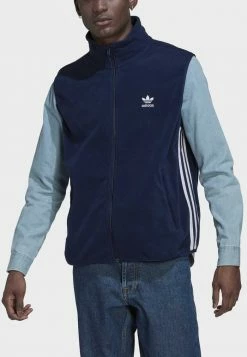 Adidas Originals 3-STRI FL - Waistcoat - Blue -Adidas Originals Shop 1bb03e57cdad4d48a1e1a601f5174e64