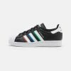 Adidas Originals SUPERSTAR J UNISEX - Trainers - Core Black/footwear White/vivid Red