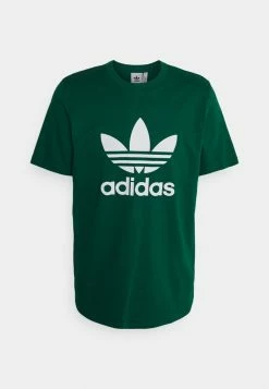 Adidas Originals TREFOIL UNISEX - Print T-shirt - Collegiate Green