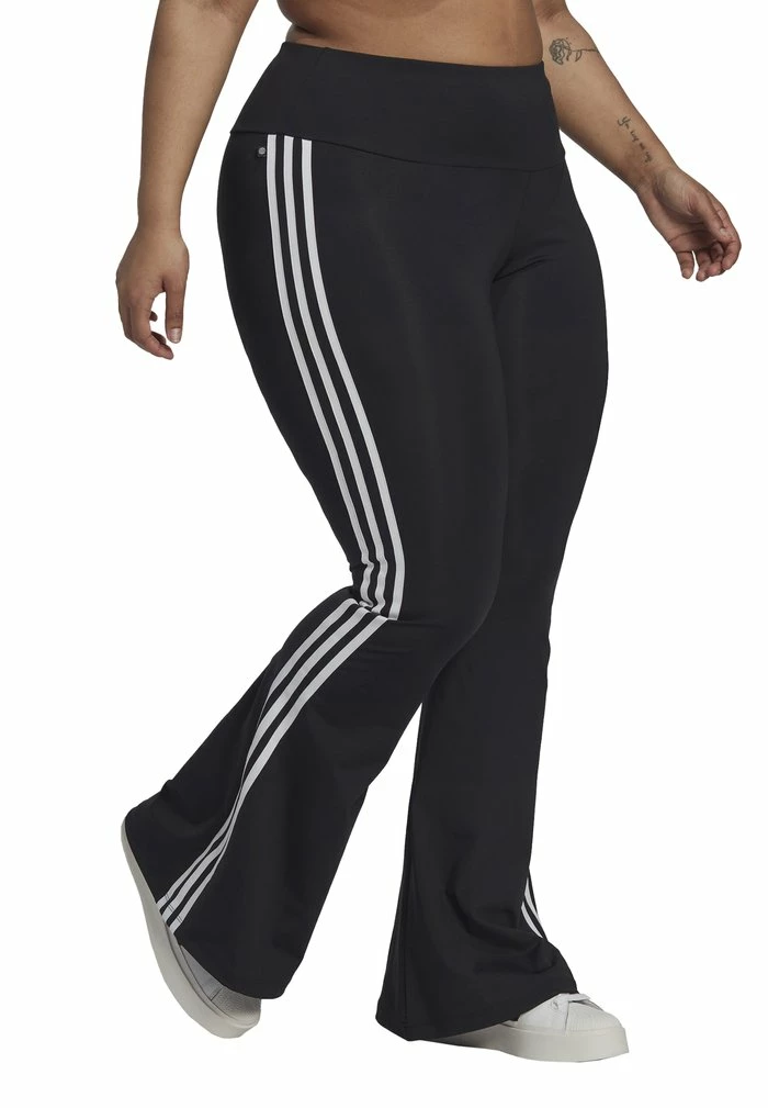 Adidas Originals ADICOLOR CLASSICS FLARED PLUS SIZE - Tracksuit Bottoms - Black 1 Adidas Originals ADICOLOR CLASSICS FLARED PLUS SIZE - Tracksuit Bottoms - Black