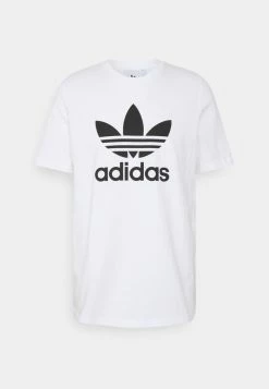 Adidas Originals TREFOIL UNISEX - Print T-shirt - White/black