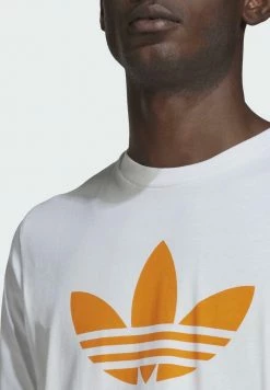 Adidas Originals TREFOIL UNISEX - Print T-shirt - White -Adidas Originals Shop 1f865382ed324561ab1377c13b4e2e21
