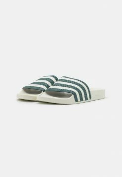 Adidas Originals ADILETTE - Mules - Tech Emerald/cloud White/off White -Adidas Originals Shop 2138f0d6fa774754b8b38c2053132999