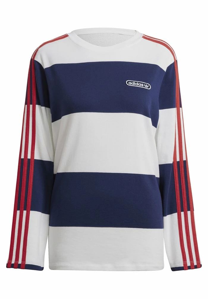 Adidas Originals STRIPED - Long Sleeved Top - Night Sky/white 6 Adidas Originals STRIPED - Long Sleeved Top - Night Sky/white - Image 6